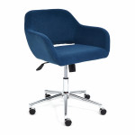 Кресло офисное «Modena» (хром флок, синий, 32)