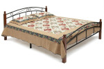 Кровать AT 8077 (металлический каркас) + деревянное основание (160см х 200см)