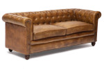 Диван 3-х местный Secret De Maison «Честер» (Chester) 1175Т 3-х местный из натуральной кожи (Античный светлый)
