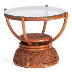 Кофейный столик «Андреа» (Andrea) натуральный ротанг (Пекан)