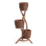 Цветочница «Андреа» (Andrea) натуральный ротанг (Pecan washed)