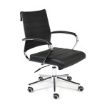 Кресло офисное «City low» (кож/зам, черный)