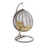 Кресло подвесное (mod. SC-003) с подушкой (Коричневый)