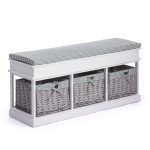 Обувница с 3-я корзинами и ящиком Secret De Maison SEIGE белый (Белый)