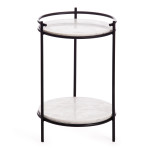 Столик кофейный Secret De Maison FASELIS ( mod. 11886 ) (черный/белый мрамор)