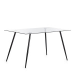 Стол SOPHIA (mod. 5003) (черный / прозрачный)