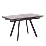 Стол VIGO ЛДСП/HPL/металл,  120 x 80 x 30 х 30 х 75 см, Чёрная сосна/чёрный