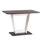 Стол обеденный TIBI нераздвижной ЛДСП, 68,6 х 110 х 75 см, Мрамор черный/Белый