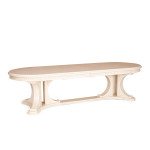 Стол VERSAL овальный бук, мдф, 300 (350/400) х 110 х 78 см, бежевый патина