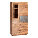 Шкаф-стеллаж Secret De Maison ROSEWOOD ( mod. 9805 ) палисандр/стекло, 100*45*192 см, Natural tinted (натуральный тонированный)