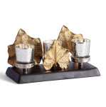 Подсвечник Secret De Maison MAPLE1 ( mod. 9373 ) алюминиевый сплав, 33x15,5x15,5 см, золотой, черный/gold, black powder coated