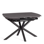 Стол обеденный Winston столешница керамика (матовая) /опоры металл, темно-серый/черный, 30х120х30 см