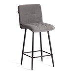 Полубарный стул  Medeo/Медео велюр, серый, 29, 42х56х102 см