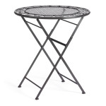 Стол Secret De Maison Patio (PL08-11139) стальной сплав, черный, 70х75 см