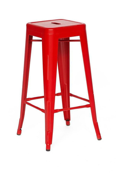 Табурет Loft/Лофт (мод. 008) металл, 30х30х76см, красный