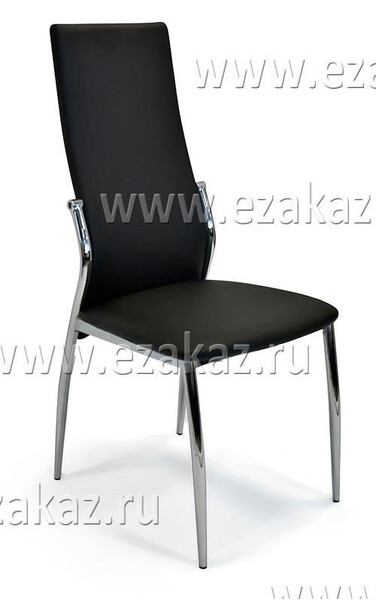 Стул обеденный F68 (Чёрная искусственная кожа)
