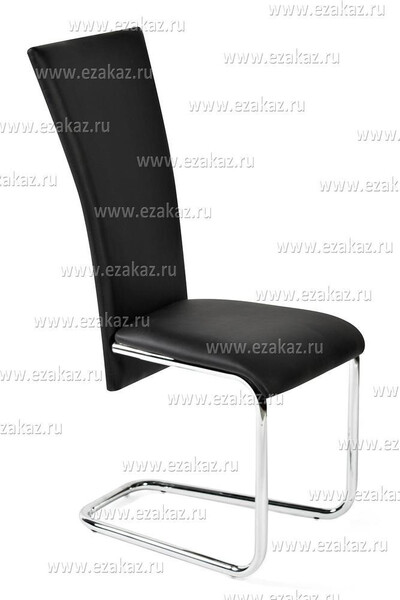 Стул обеденный F245 (Чёрная искусственная кожа)