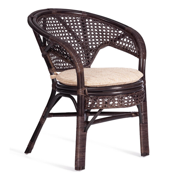 Кресло "PELANGI" 02/15 B /с подушкой/ Орех