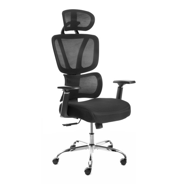 Кресло Mesh-12HR ткань, черный