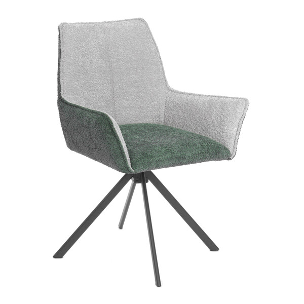 Кресло Murano/Мурано опора 360, букле, изумруд-опал (Betsy)