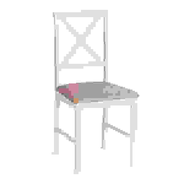 Стул обеденный Хадсон/Hudson (2 шт.в упаковке) дерево гевея/мдф, ivory white (слоновая кость), ткань кор.-зол. (1505-9), 44x42x89 см