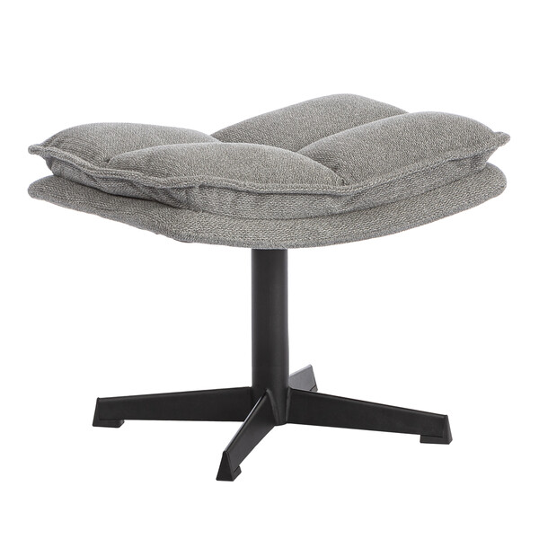 Пуф Reflex/Рефлекс велюр/букле (HYP), светло-серый