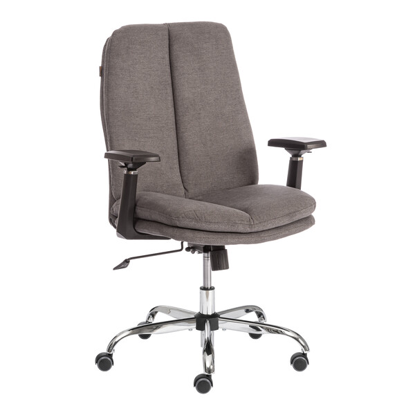 Кресло Eton-Low хром 3D ткань, серый, KUB 05