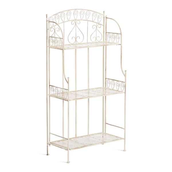 Этажерка Secret de Maison Шарлотта/Charlotte металл, античный белый, 62х32х117 см