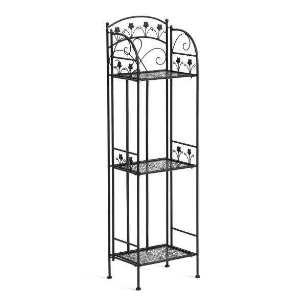 Этажерка Secret de Maison Эмма/Emma металл, черный, 33х24х114 см