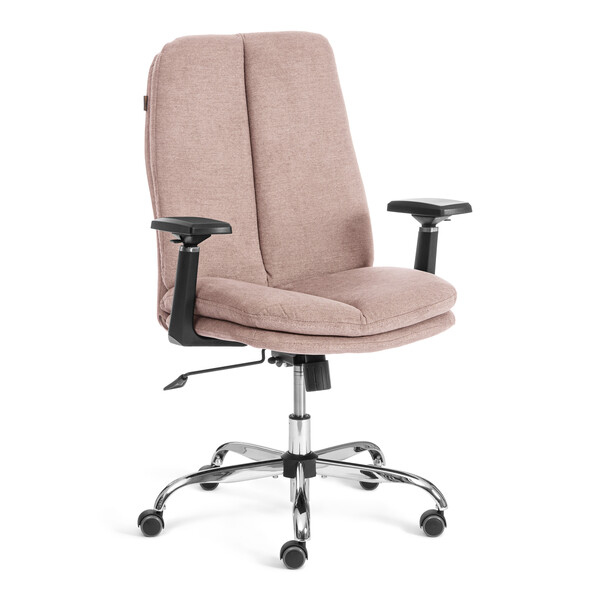 Кресло Итон-Лоу/Eton-Low хром 3Д ткань, светло-коричневый, KUB 03