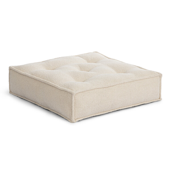 Модуль мягкий Миракл/Miracle искусственный мех, бежевый, uq флаффи 05, 80х80х24см