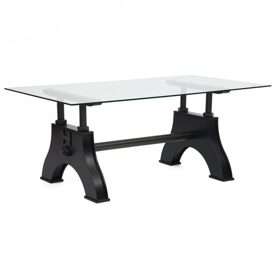 Стол обеденный со стеклянной столешницей «Chevalet» (mod. 4272-GTV) (Чёрный)