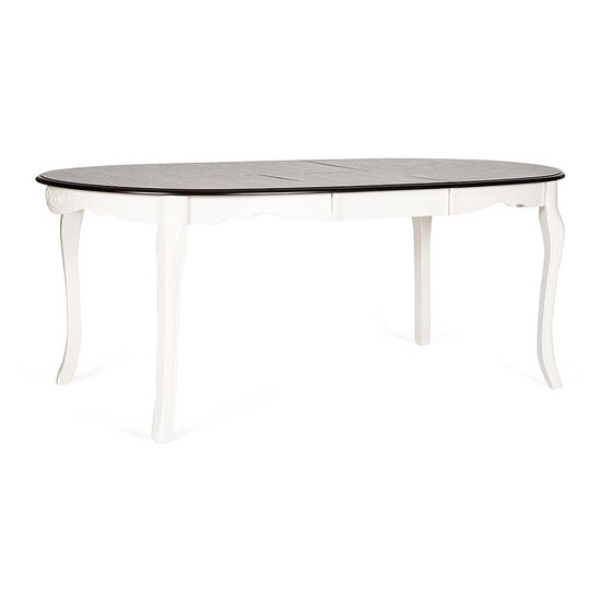 Стол обеденный раскладной Secret De Maison «Esmee» (EE-T6EX) (Antique walnut (античный орех) / ivory white (слоновая кость)