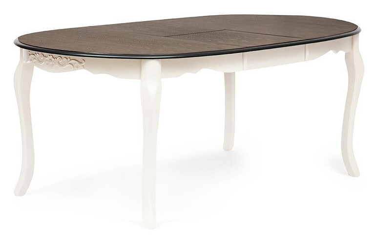 Стол обеденный раскладной «Esmee» (EE-T6EX) (grey/butter white (серый/слоновая кость)