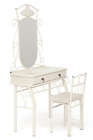 Туалетный столик со стулом «Канцона» (Canzona White) (Белый)