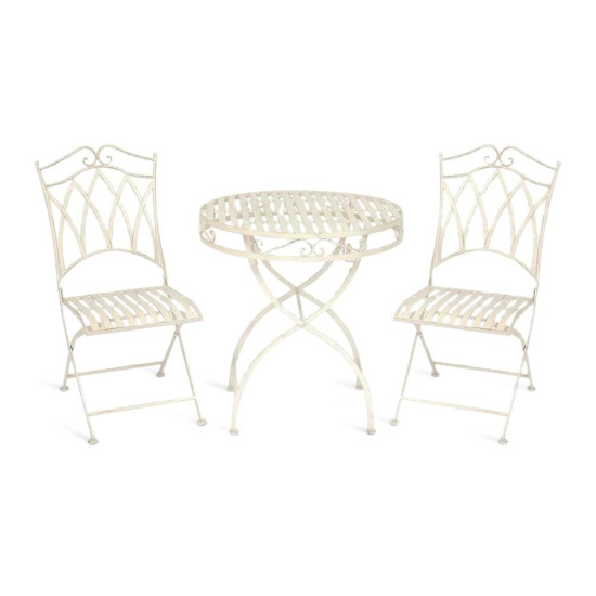 Комплект (стол + 2 стула) Secret De Maison «Palladio» (PL08-8668/8669) (Antique White)