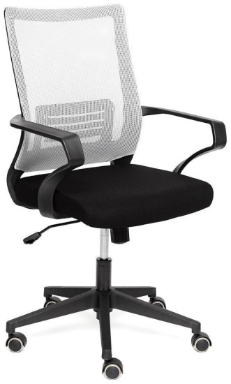 Кресло компьютерное TetChair «Mesh-4» (Чёрн. + серая ткань)
