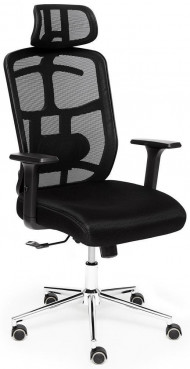 Кресло компьютерное TetChair «Mesh-6» (Чёрная ткань)