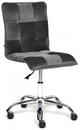 Кресло офисное TetChair «Zero» (велюр, серый)