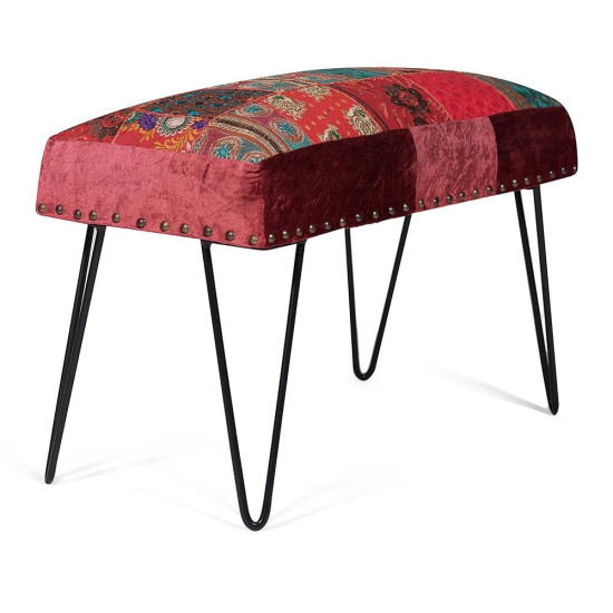 Банкетка Secret De Maison «Agra» (mod. 10205) (Этнический красный Luchetta)