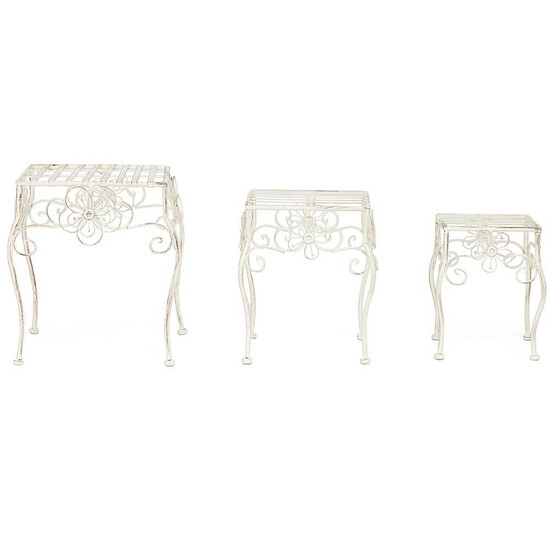 Столики (набор 3 шт.) Secret De Maison «Garden » (PL08-5824) (Antique White)