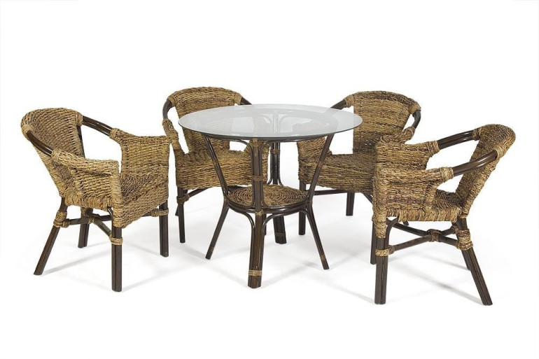 Комплект для отдыха «Браунис» (Brownies 06/23) натуральный ротанг (Pecan (орех)