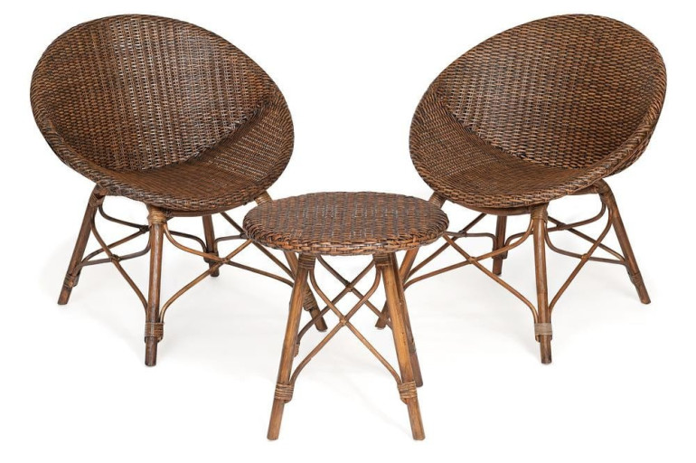 Комплект для отдыха «Капри» (Capri) натуральный ротанг (Античный коричневый Капри)