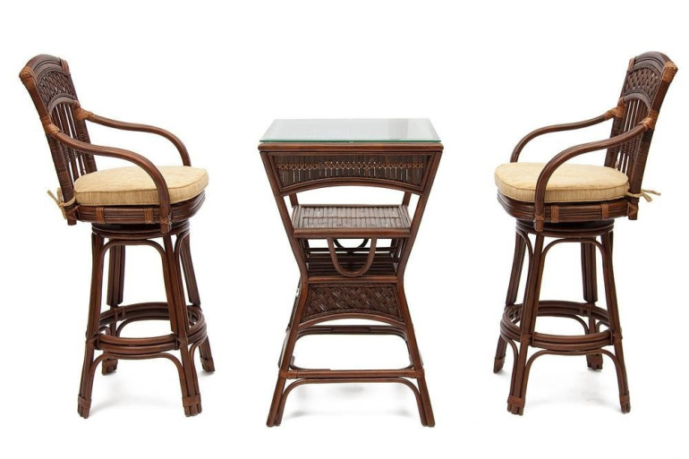 Комплект барный «Андреа» (Andrea) натуральный ротанг (Pecan washed)