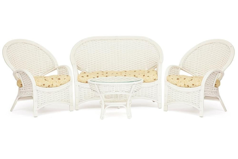 Комплект для отдыха «Нью Черчиль» (Neo Churchill TCH White) натуральный ротанг (TCH White)