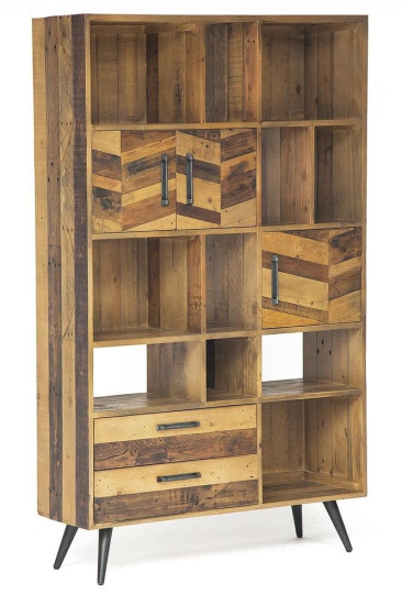 Шкаф книжный Secret De Maison «Largo» (Ларго) (mod. LAR L02-Н195) (Brown recycled)