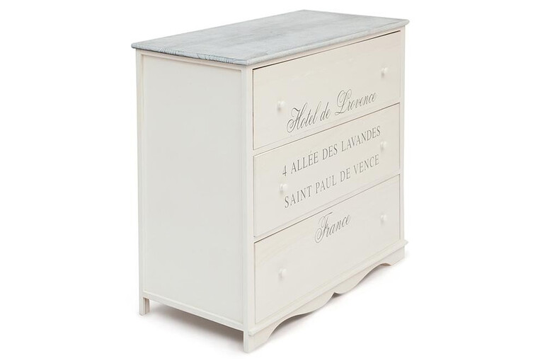 Комод с 3 ящиками Secret De Maison «Lavandes» (HX16-010NS) (Белый)
