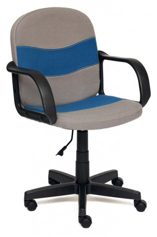 Кресло «Багги» (Baggi) (Серая + синяя ткань)