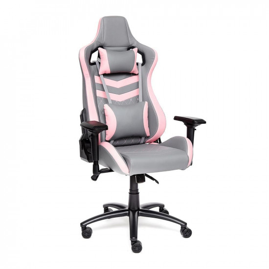 Кресло компьютерное «iPinky» (Искусственная кожа серый/розовый)