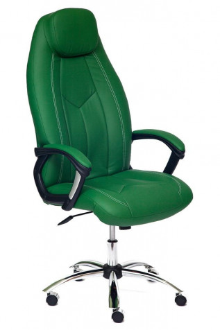 Кресло «Босс» (Boss) (Искусственная зелёная кожа)